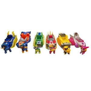 Paw Patrol Deluxe‎ Charged up Mighty pups Action Pack Vehicles complete set of 6